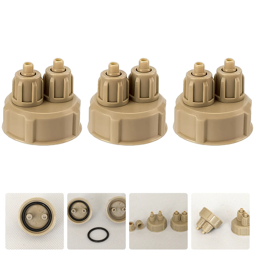 

3 Pcs Carbon Dioxide DIY Aquarium Supply Accessories Co2 Reactor Professional Generator Light Brown Portable Replaceable