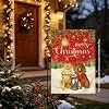 Winter Christmas Dog Cat Garden Flag, 12x18 Inch Double Sided Outside jjp