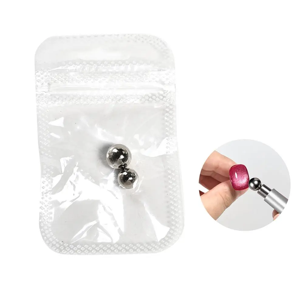 

1pcs Double-head Nail Magnet Tool Cat Eye Magnetic Ball Aluminum Handle Cylindrical French Nail Gel Nail Art Nail Magnetic Stick