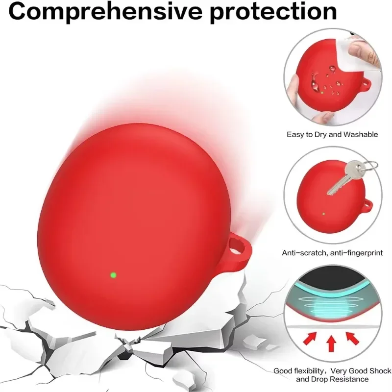 Capa macia de silicone líquido para fone de ouvido bluetooth, capa protetora anti-queda para oppo enco air 3, novo