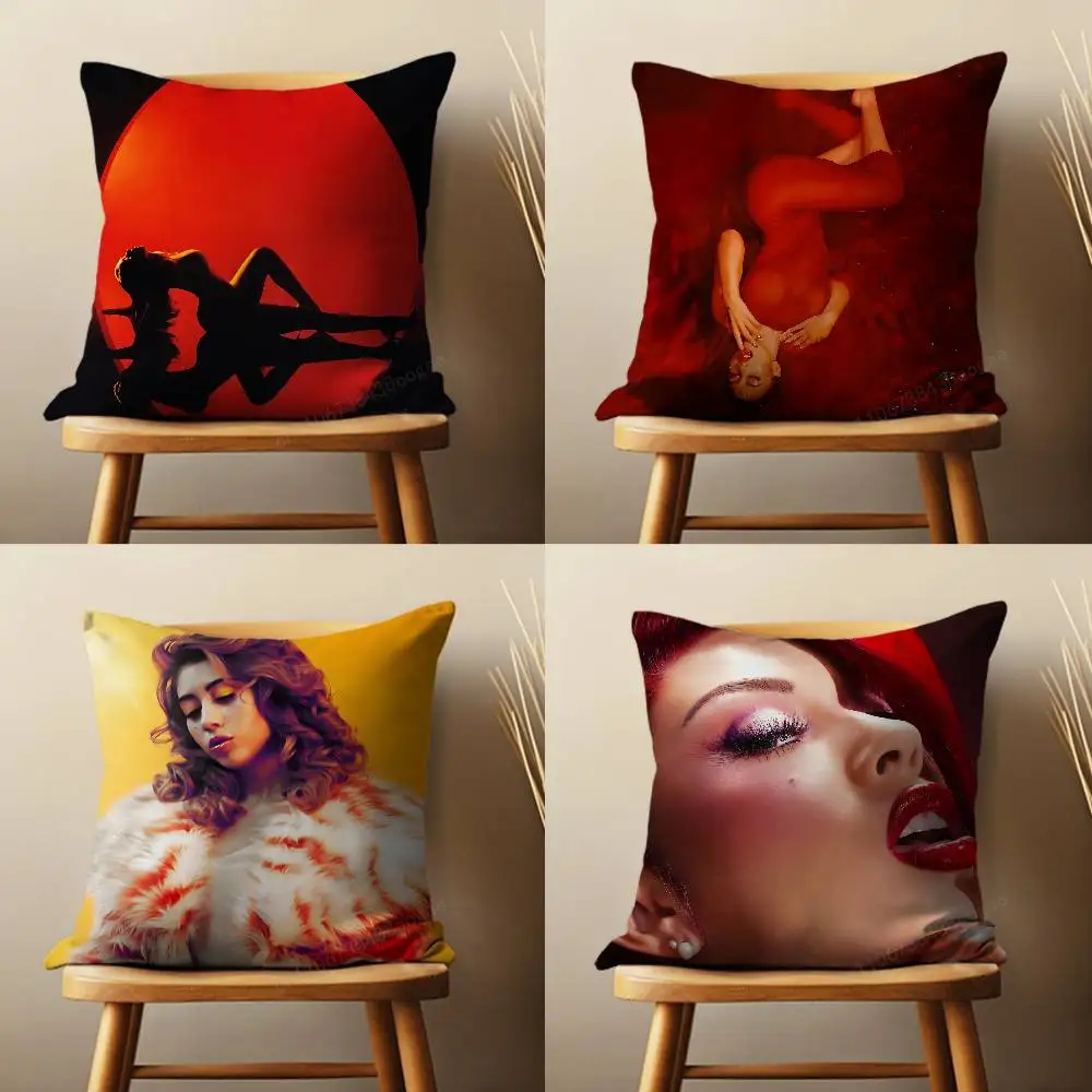 

Singer K-Kali U-Uchis Hot Throw Pillow Case For 45*45cm,55*55cm,30*30cm,Car Pillowcase Home Bedchamber Decor Gift