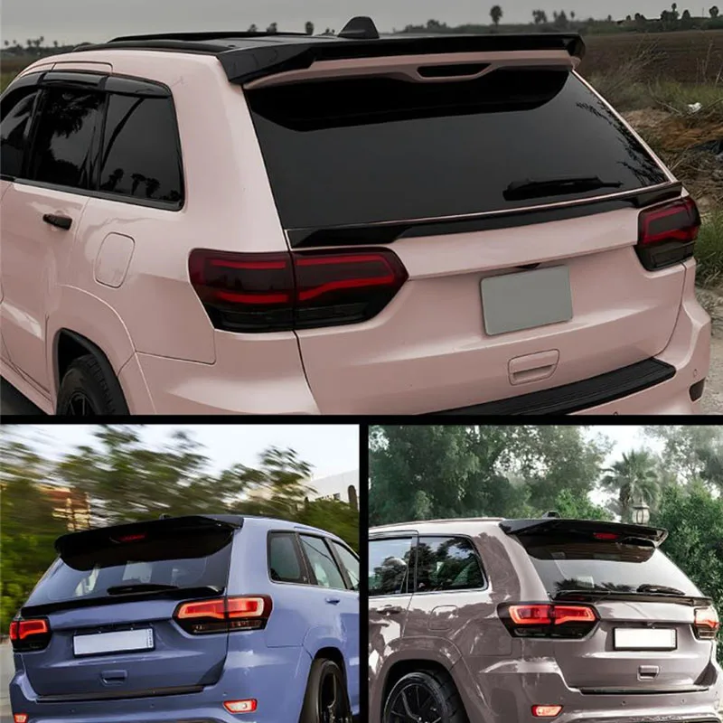 

For Jeep Grand Cherokee SRT 2012-2021 Year Rear Roof Spoiler Wing ABS Plastic Accessories Body Kit Tail Lip