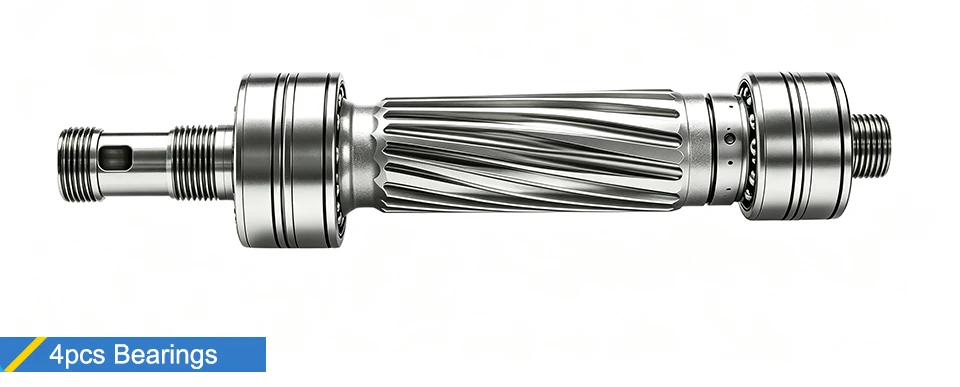 G-Penny 3,2 kW ER20 Bullet-Spindelkit, wassergekühlt, 4 Lager, 100 mm, 0,01 mm Genauigkeit & 100 mm Spindelhalterung für CNC-Fräse – Detail 5
