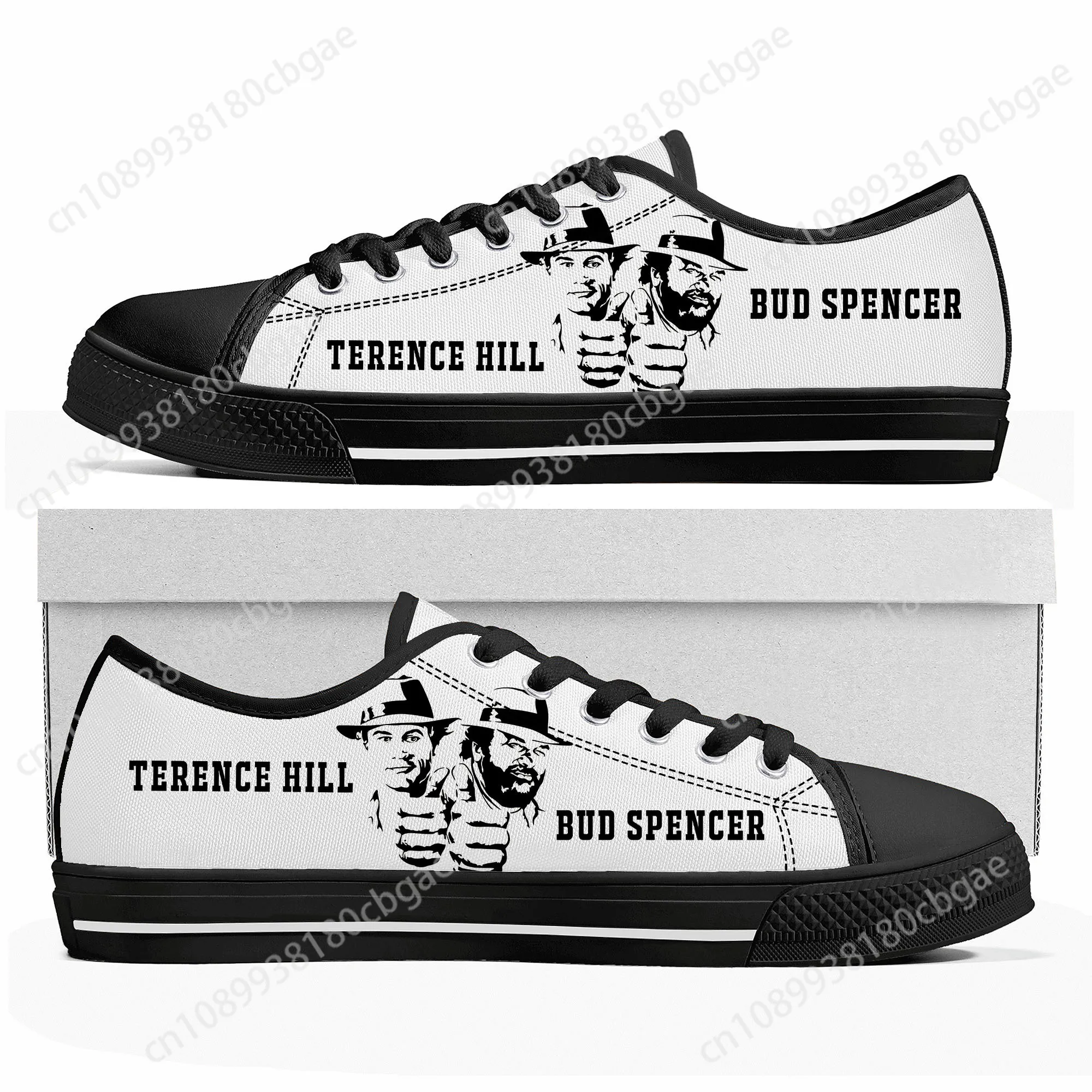 Bud Spencer Terence Hill Low Top Sneakers Mens Womens Teenager Canvas Sneaker Casual Custom Made Shoes High Quality Couple Shoe