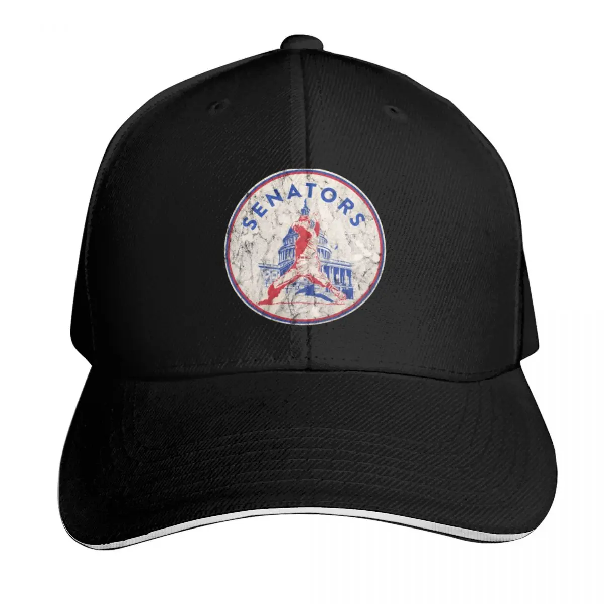 Vintage Washington Senators baseball logo Distressed version Baseball Cap Men Women Casual Summer Sport Sun Cap