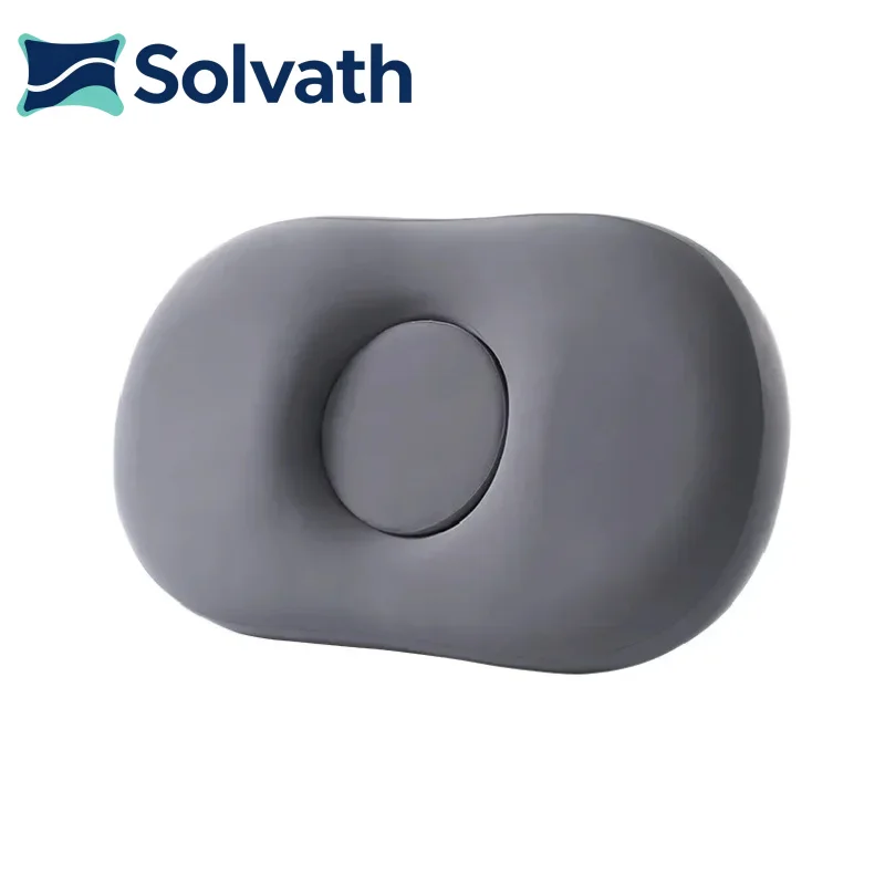 Solvath Oval Shape Memory Foam Full Body Pillow Soft Comfort Maternity Body Support Cushion for Side Sleepers Home Bedding Sleep