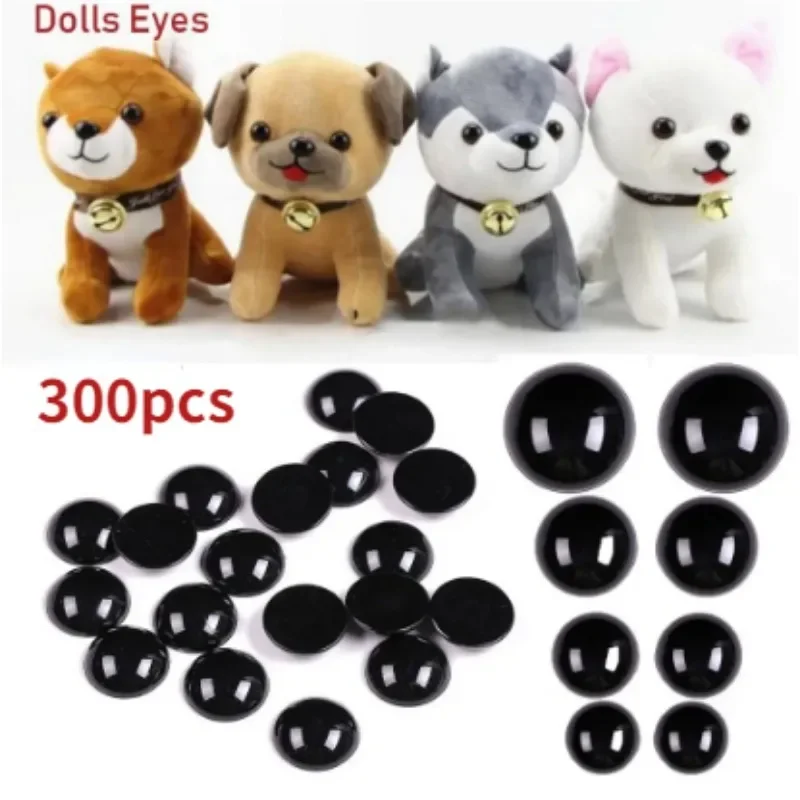 Black Plastic Safety Eyes for Doll Bears Needle Felting Animals Puppet Crafts Making Kids DIY Plush Toy Dolls Accessories