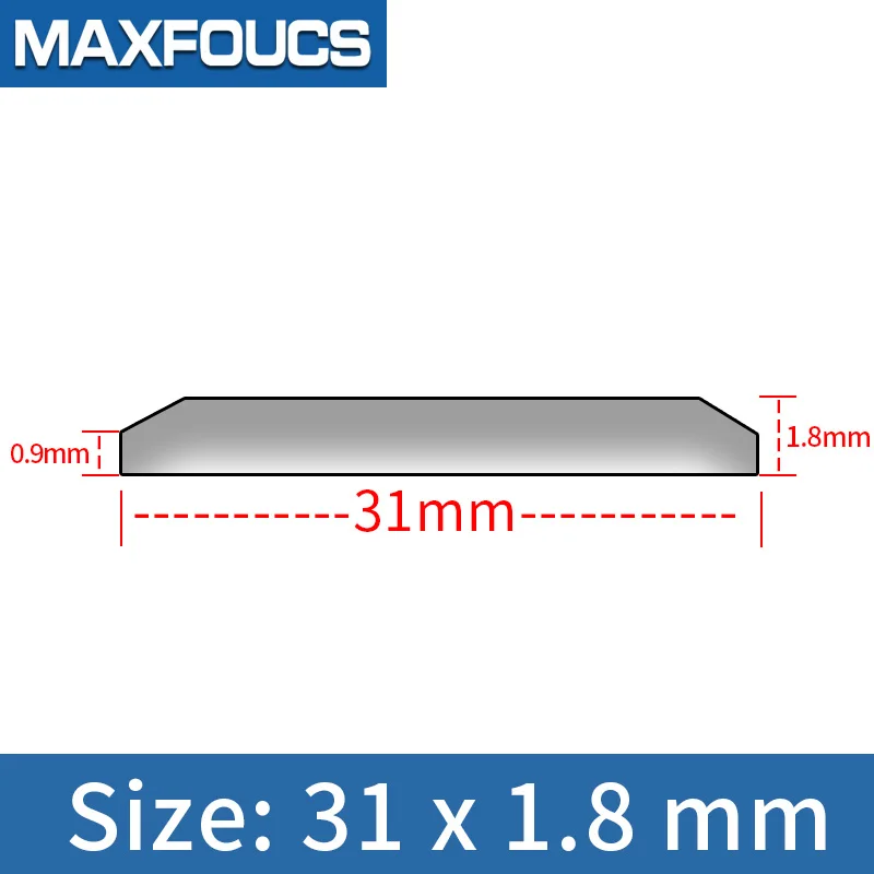 Sapphire Glass For 5 SNX SNKH SCWA 310W17LN00 Flat Big Chamfer crystal Transparent Watch Parts 31x1.8 mm