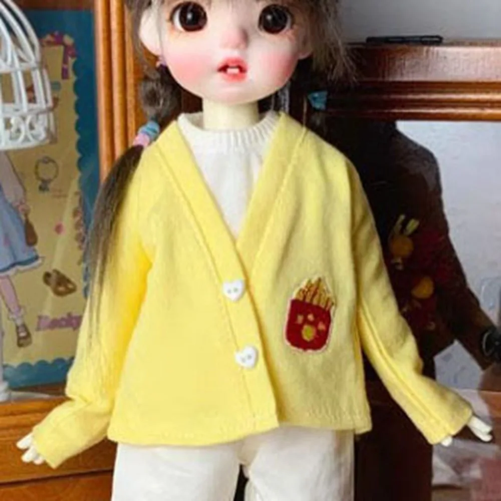 

New Handmade Doll Elegant Tops Fashion Casual Cotton Coat Clothes Cute DIY Accessories Doll Princess Coat for 1/6 BJD 30cm Dolls