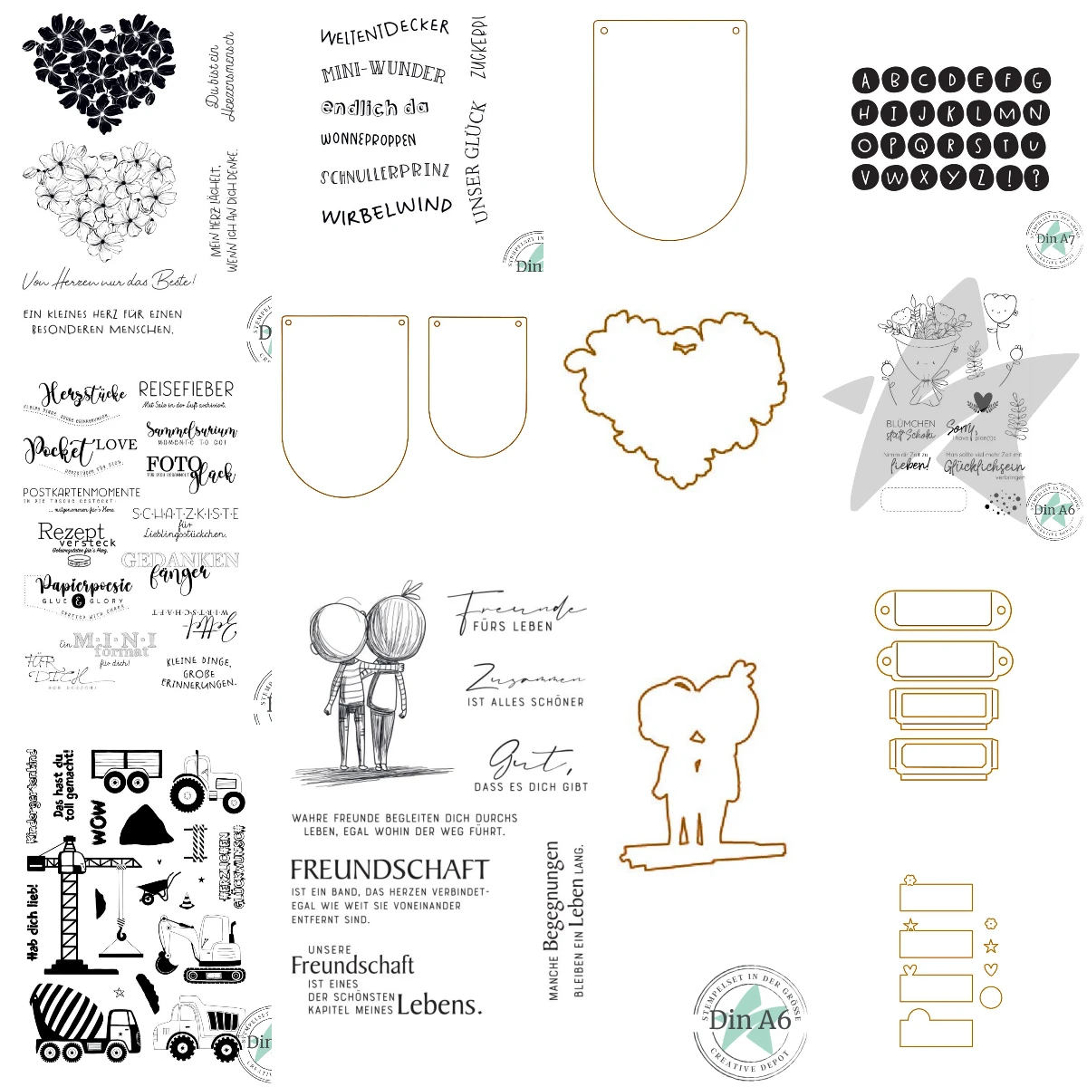 Biancas Etiketten Stempel Metall-Stanzformen Scrapbook Tagebuch Dekoration Schablone Prägevorlage DIY Grußkarte Handgemacht