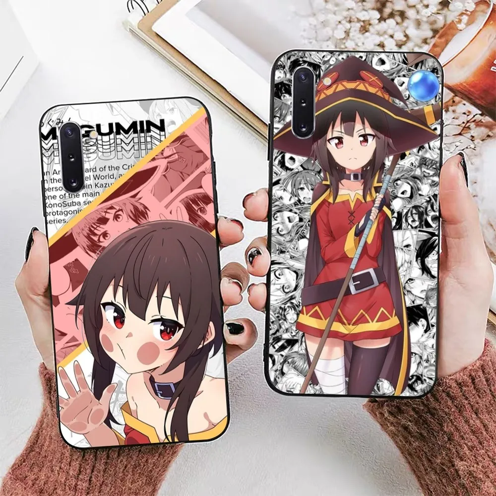 Megumin أنيمي K-KonoSubaS قضية الهاتف لسامسونج A 10 11 12 13 20 21 22 30 31 32 40 51 52 53 70 71 72 73 91 13 قذيفة