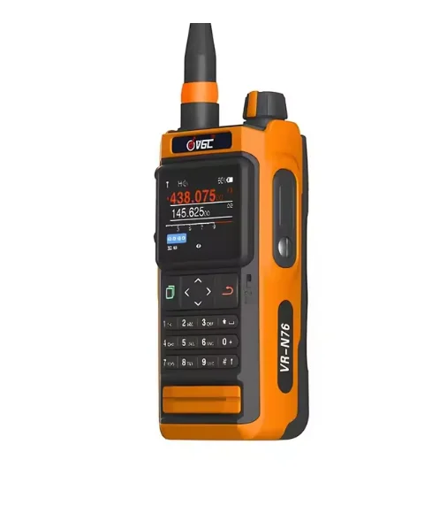 VR-N76 휴대용 UHF VHF 듀얼 밴드 IP67 양방향 라디오, 블루투스 GPS APRS/BSS