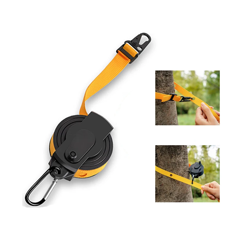 Portable 3.6m Retractable Clothesline Windproof and Non-Slip Compact and Lightweight Comes With Hook and Storage Bag