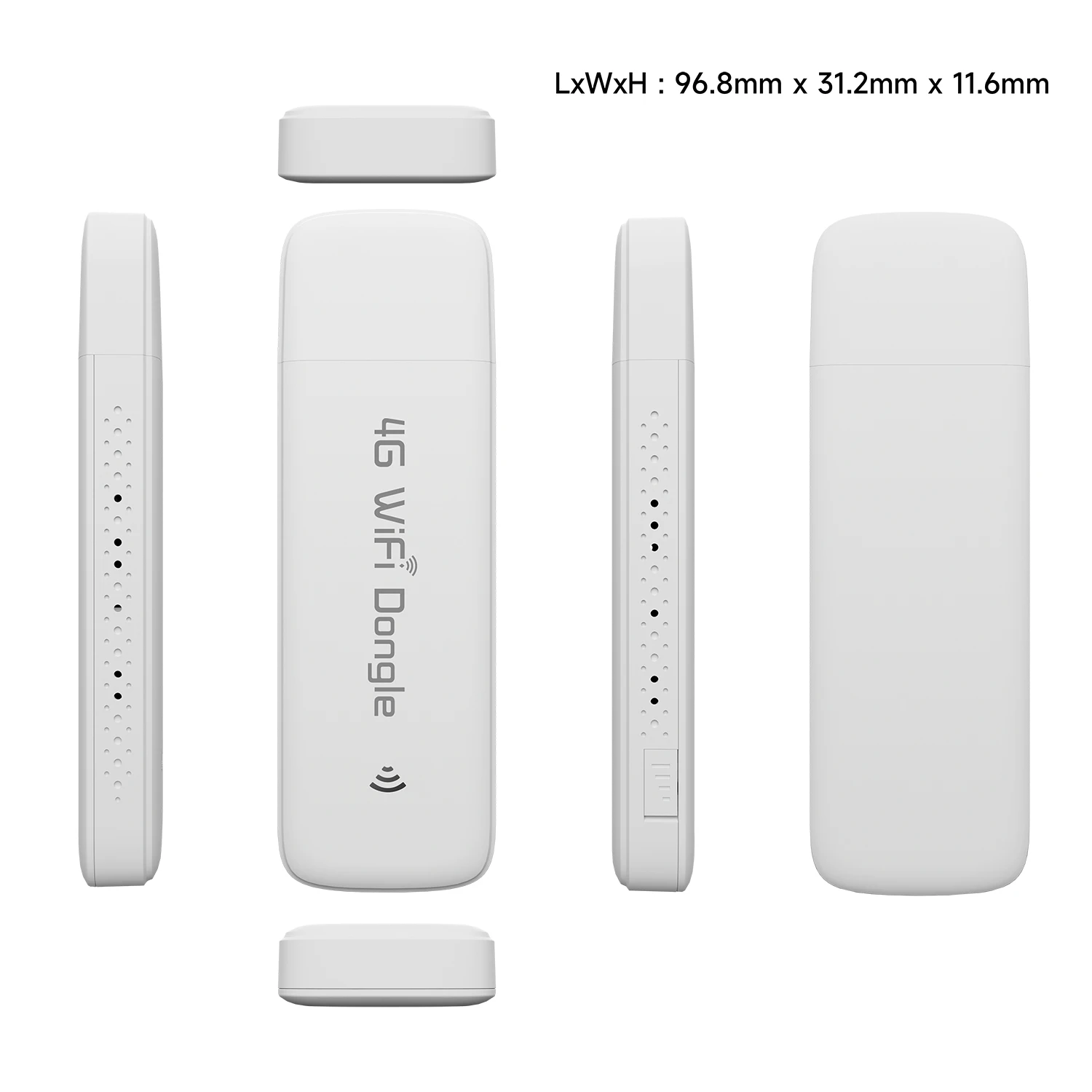 ดองเกิลไวไฟ 6 รุ่น Fimt รองรับ 4G LTE พร้อมช่องใส่ซิมการ์ดแบบนาโน โมเด็ม USB 4G พกพา ความเร็ว 300Mbps ฮอตสปอตแบบพกพา รองรับผู้ใช้ 16 คน