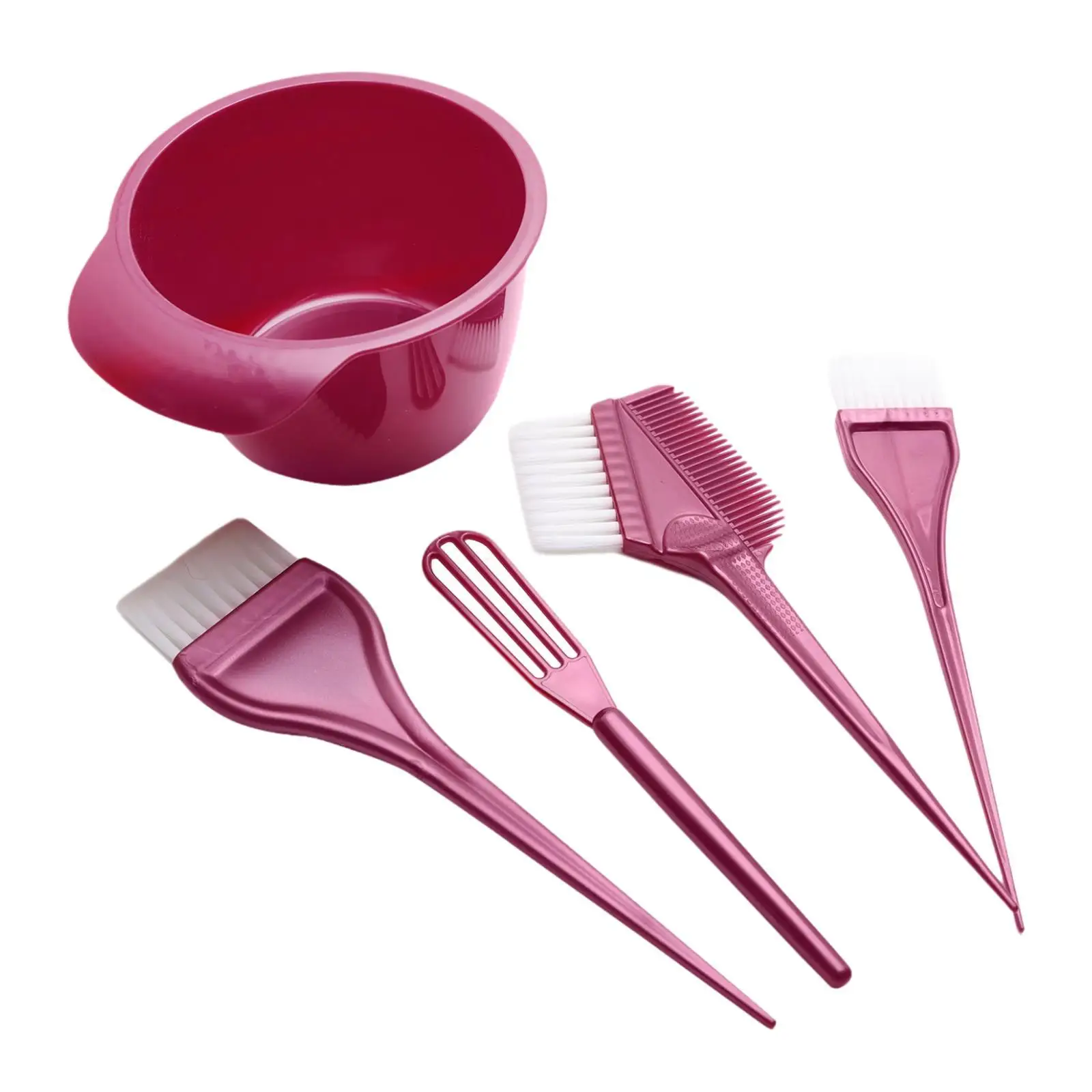 

5x Hair Dye Color Brush And Bowl Set Professional Brush Tint Comb