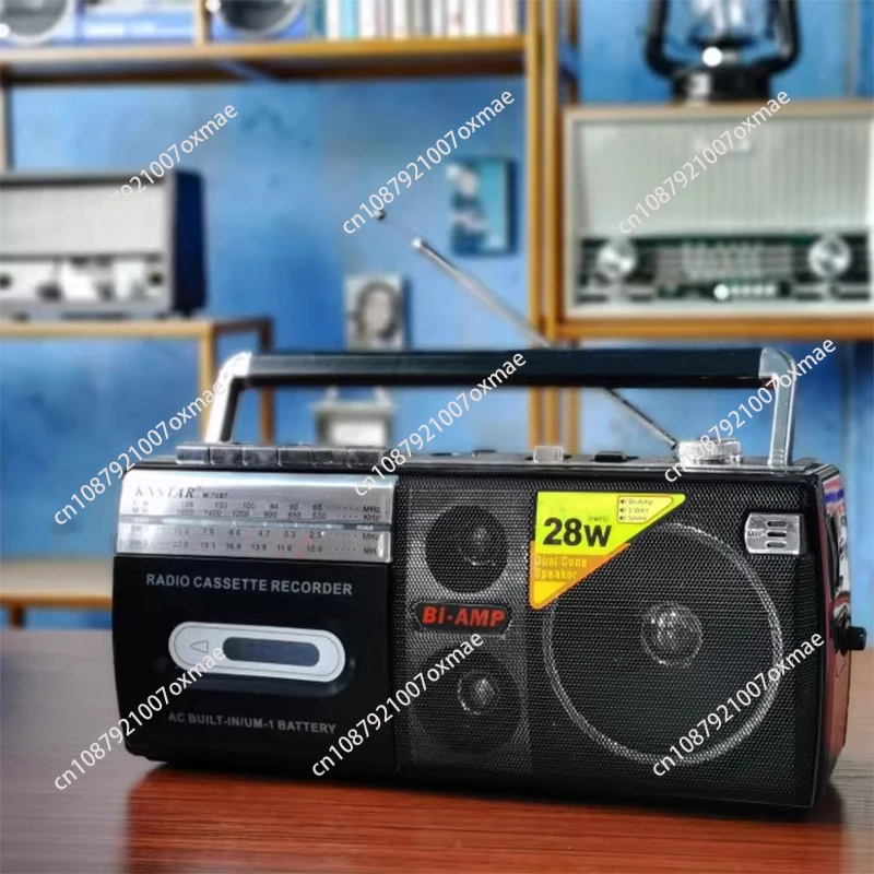 RX-M70USB Portable Vintage Retro USB AM/FM/SW Multiband Radio Stereo Wireless Bluetooth Boombox Mp3 Audio Cassette Tape Player R