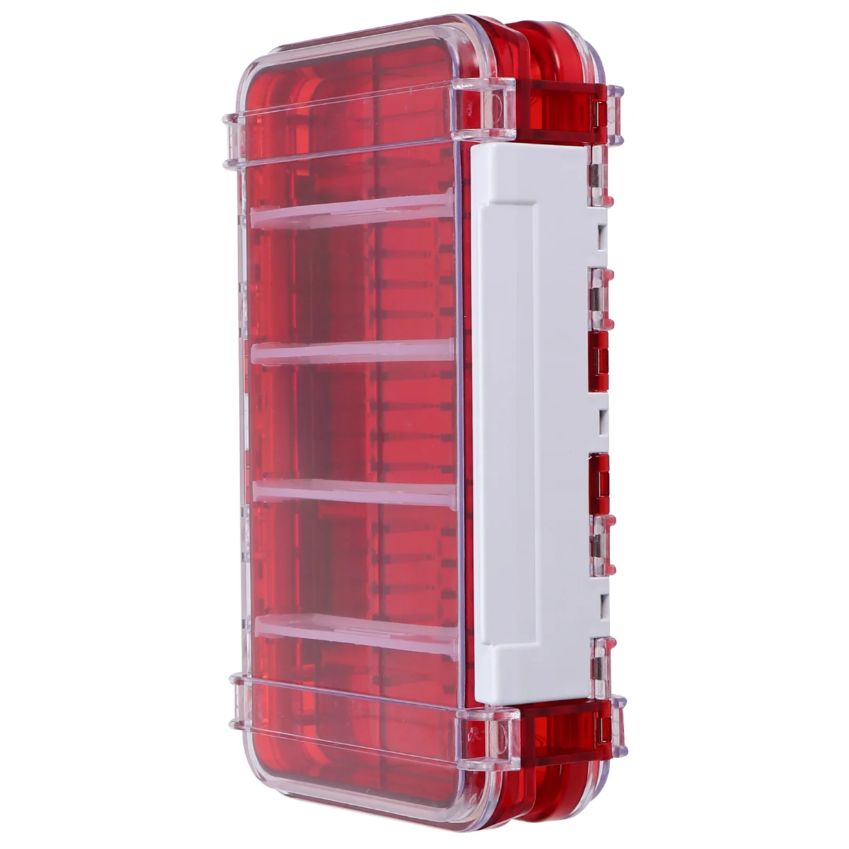 

Double-layer Waterproof Fishing Tackle Box Fishing Lure Box Hook Bait Storage Box Outdoor Fishing Accessories (Red)