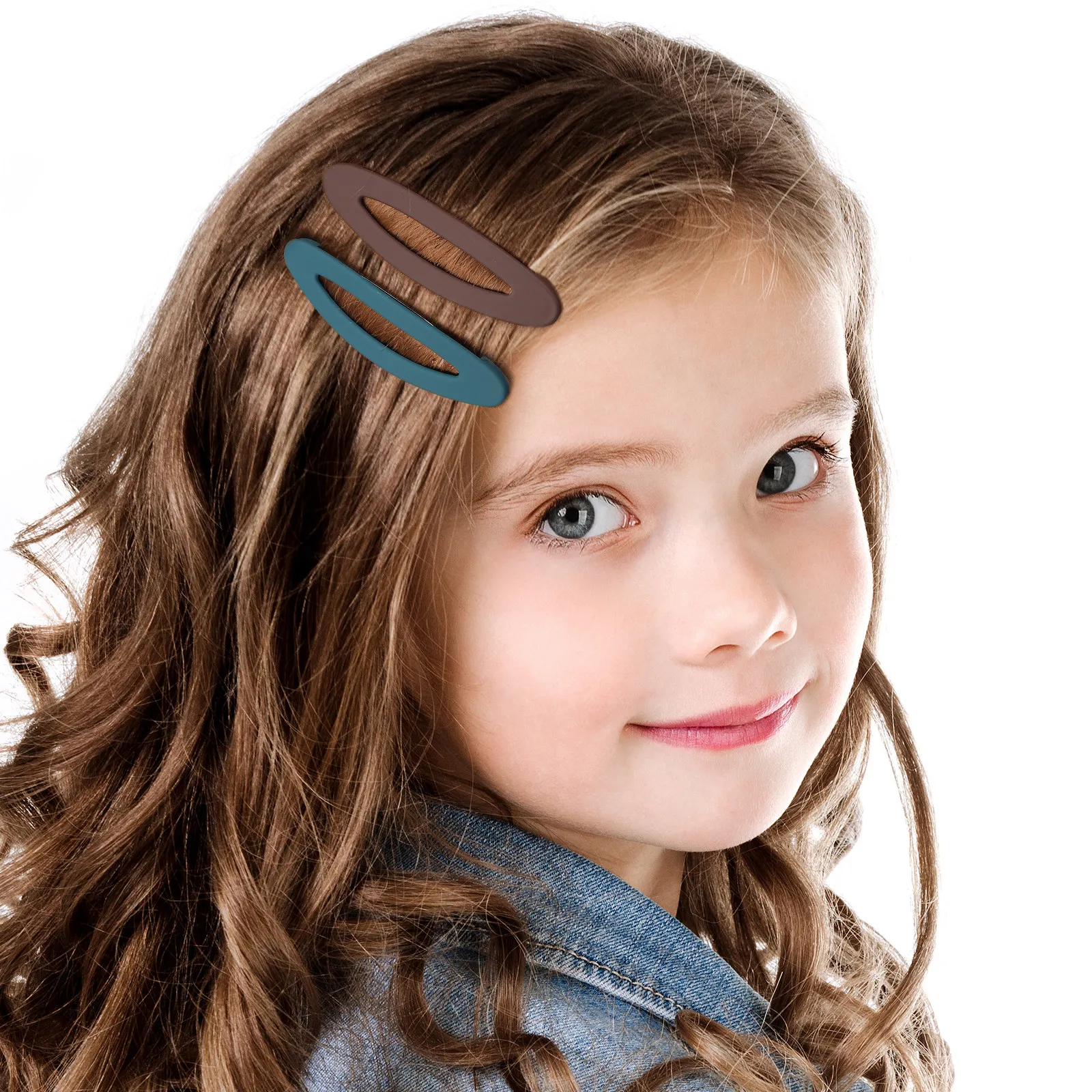 

7pcs Oval Snap Clips For Women Thin Hair Flat Barrettes Lightweight Non Slip Hair Accessories Styling Tool For Bangs