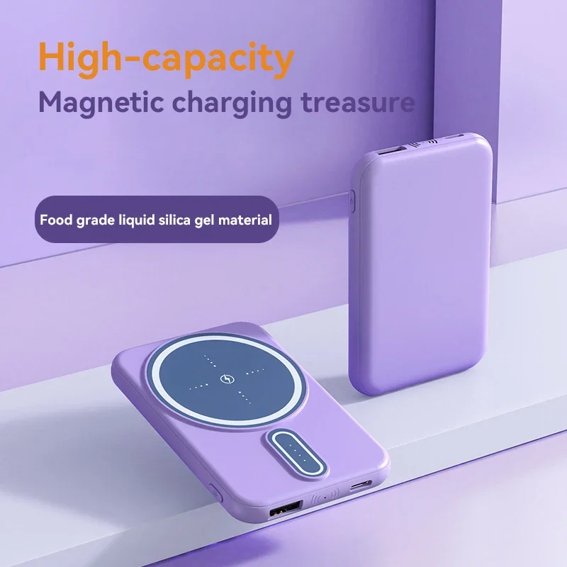 Xiaomi 50000mAh Power Bank Magnetic Wireless Charging Compact Lightweight Portable Super Fast Charging Mobile Phone Accessory