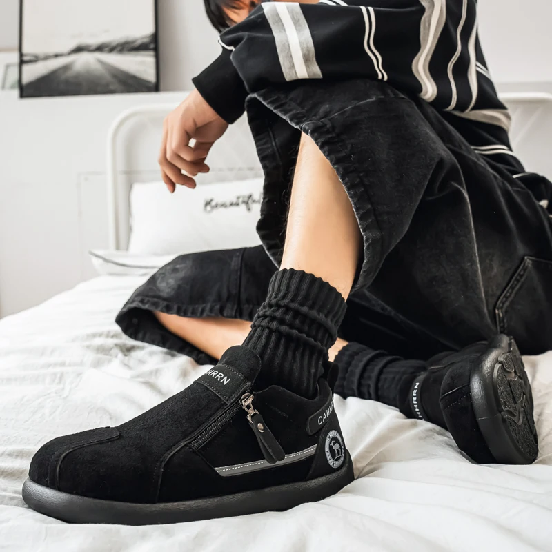 

Men's Anti-Slip Wear-Resistant Ankle Boots Outdoor Workwear Footwear for Comfortable Walking High-Cut Casual Sports Shoes 39-45