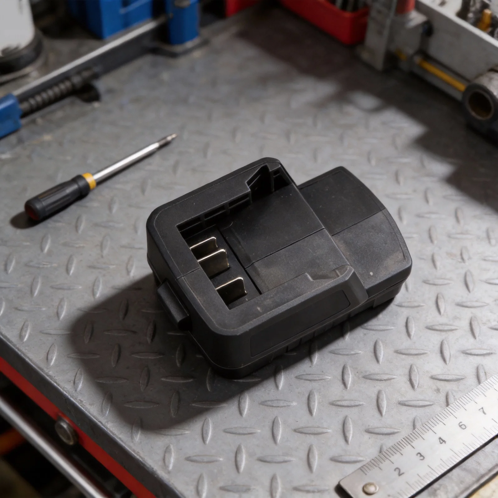 Battery Adapter with Light and Output for Dongcheng 18V Battery Featuring Overcurrent and Overcharge Protection