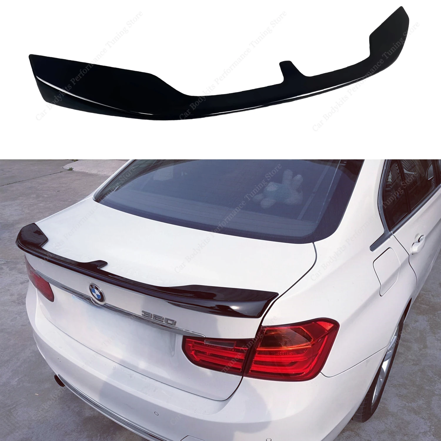 

Для BMW F30 F80 глянцевый черный сквозной задний спойлер крыло 320i 320d 330i 330d 335i M340i 2012-2019 крышки спойлера заднего багажника
