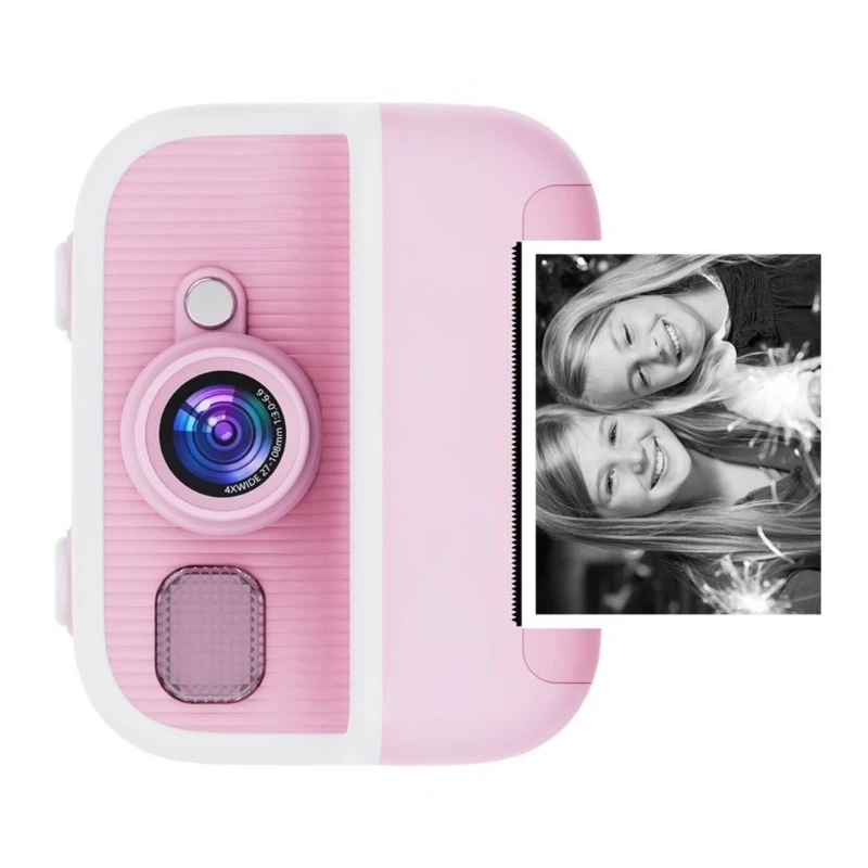 Kids Digital Camera Instantly Camera Toy with Video Photo Printing Rechargeable Educational Camera Toy For Children Girl 15UB