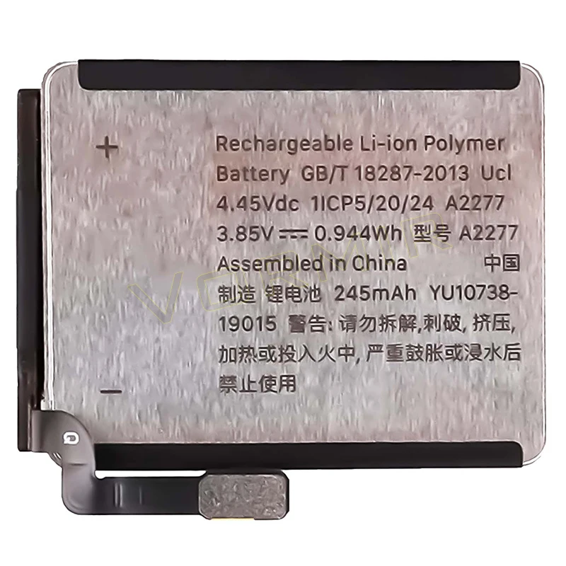Vormir Replacement Li-ion Battery for Apple Watch Series 5 GPS+LTE 40mm 44mm For iWatch Batteries Repairing Parts A2277 A2181