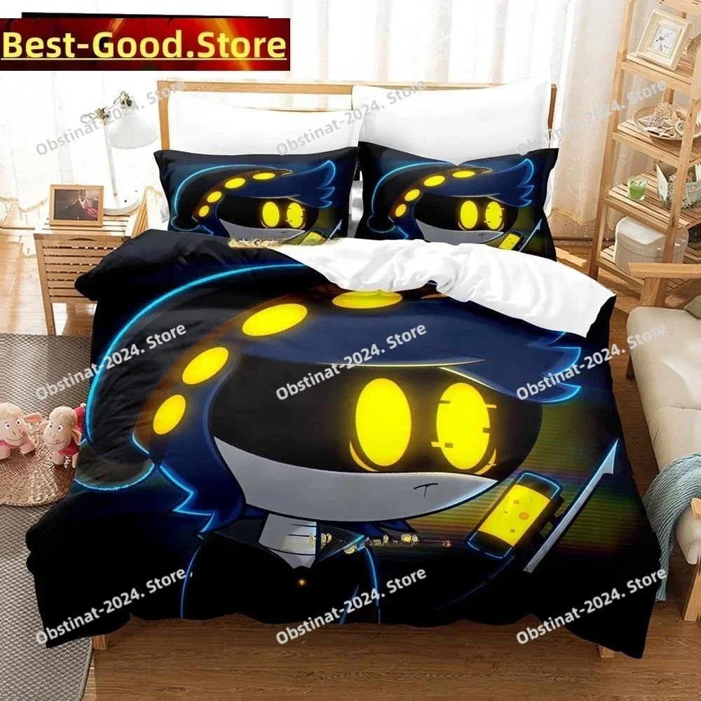 

Fashion 3D Anime Murder Drones Bedding Set Printed single Comforter Quilt Duvet Cover Pillow Case 3 Pieces Sets Kids Adult Size