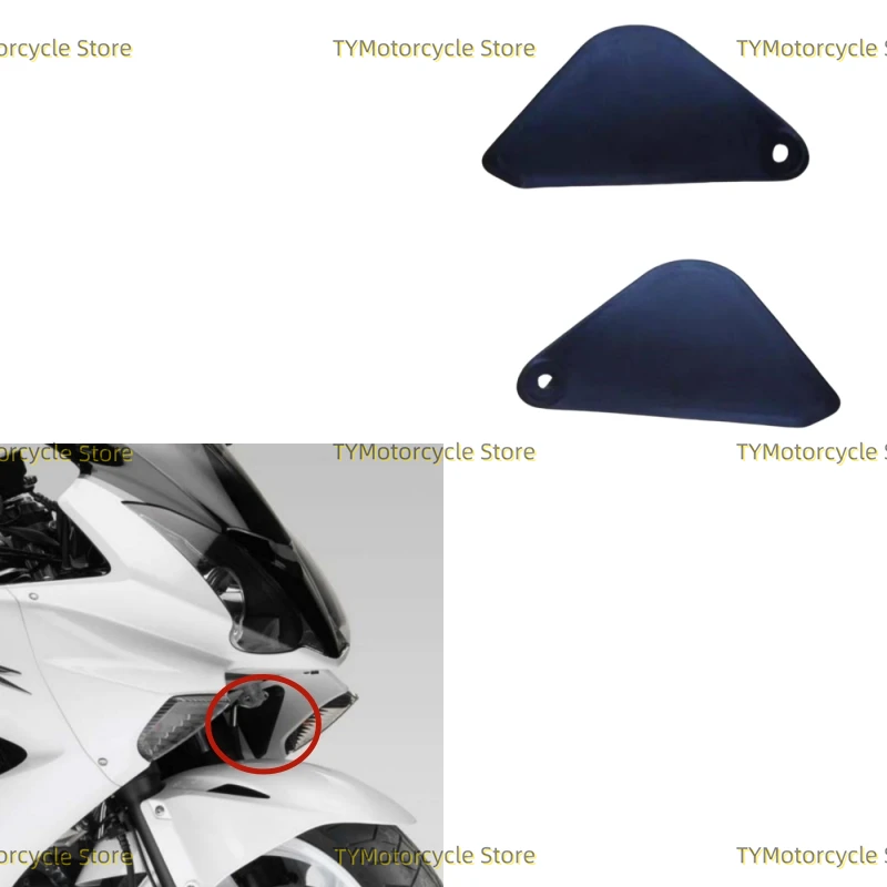 motorcycle Front hood under triangular small plate fairing Cowl Fit For Honda VFR800 VFR 800 2002-2009 2010 2011 2012