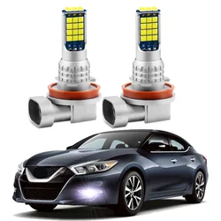 2pcs For Nissan Maxima 2016 2017 2018 Led Car Fog Lamp Front Fog Light Bulb Canbus White