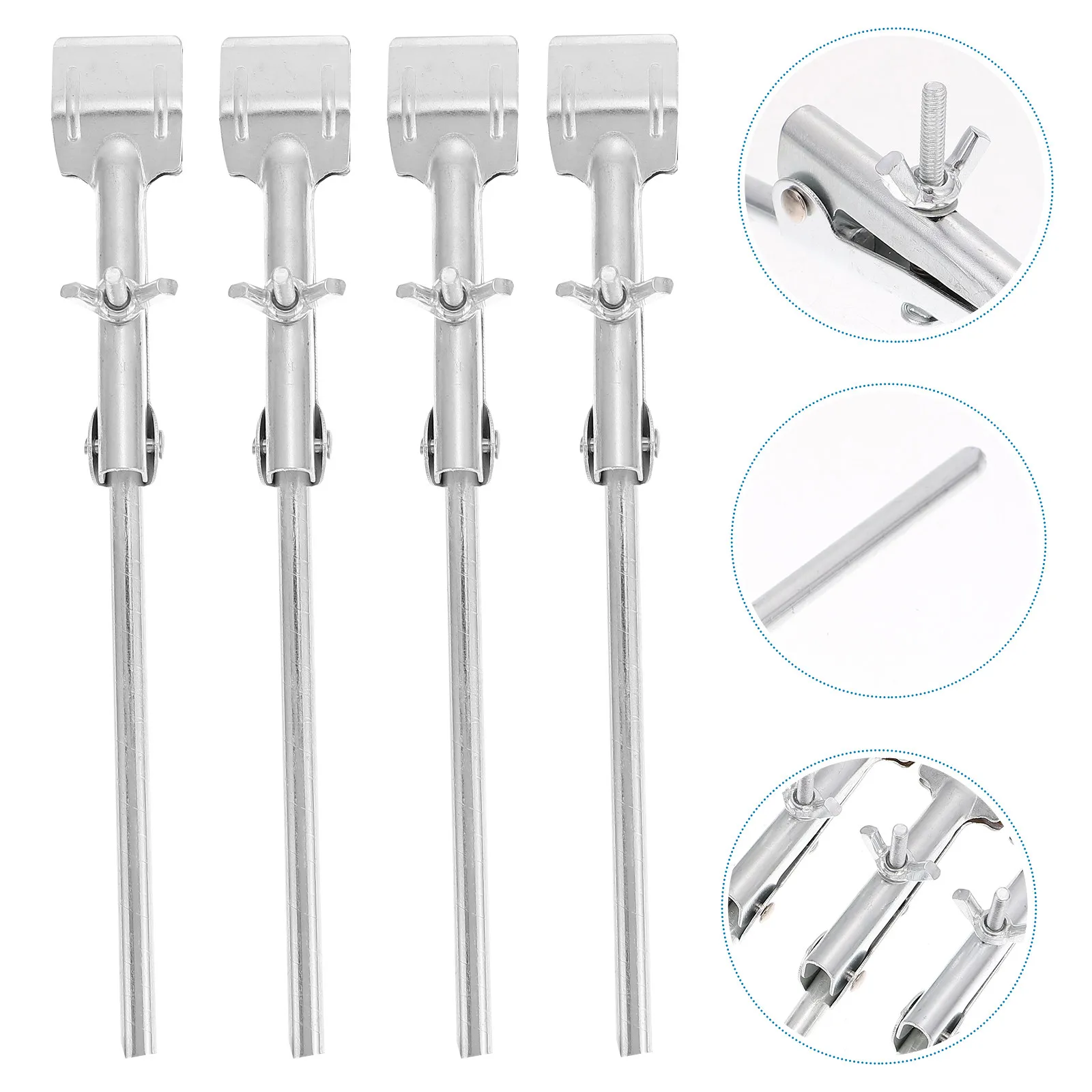 

4Pcs Rust Resistant Iron Test Tube Clamp Compact Lab Flask Clip for Educational Science Experiments Supplies
