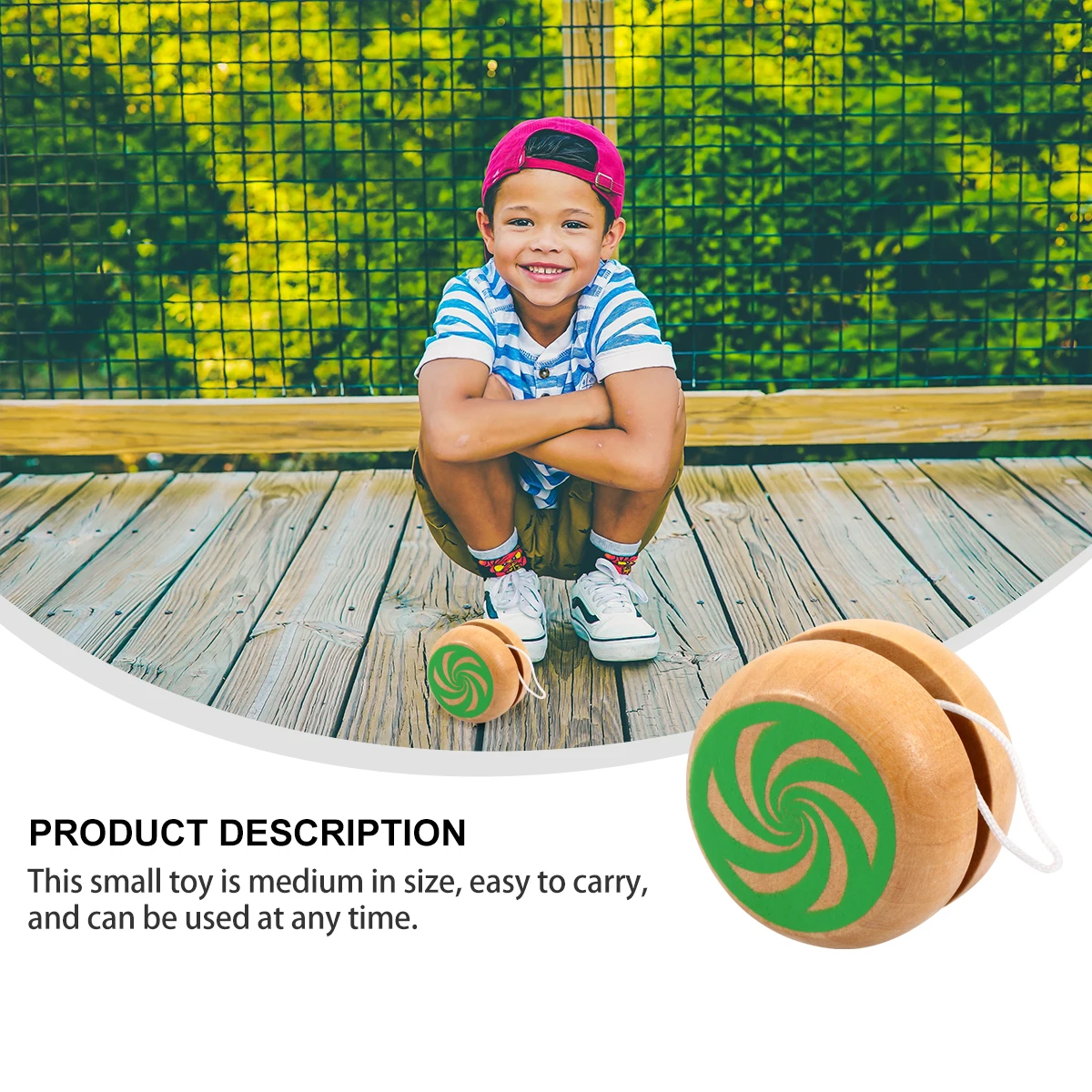 

2 Pcs Wooden Yo-yo Colorful Yoyo Toy Puzzle Ball Educational Children's Toys Kids