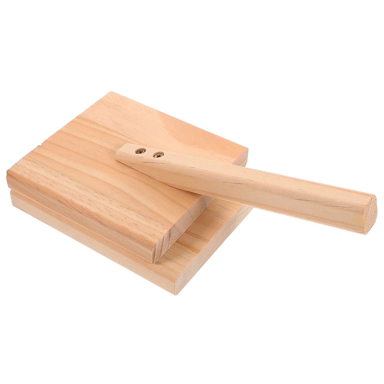 Wooden Dumpling Skin Presser Smooth Non-Stick Surface Easy Clean Manual Dough Press for Homemade Dumpling Wrapper Making Kitchen