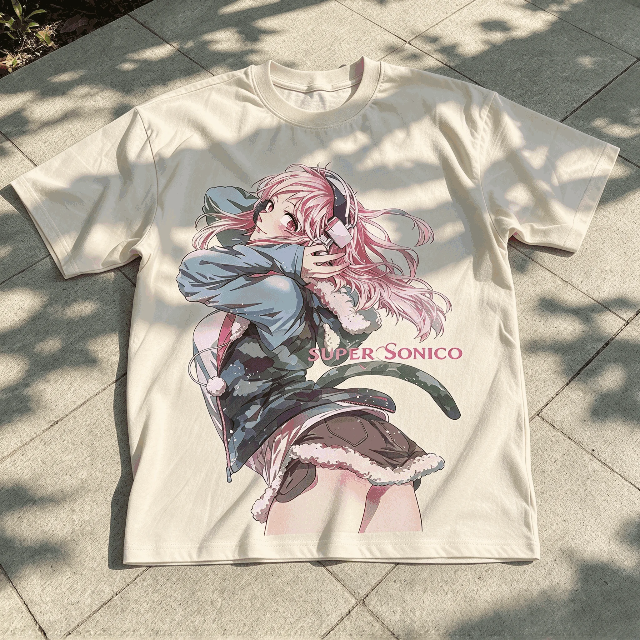 Super Sonico Vintage T-shirt Unisex Singer Cotton Men T Shirt New Tee Oversized Unisex Streetwear Trendy Cotton for Men Women