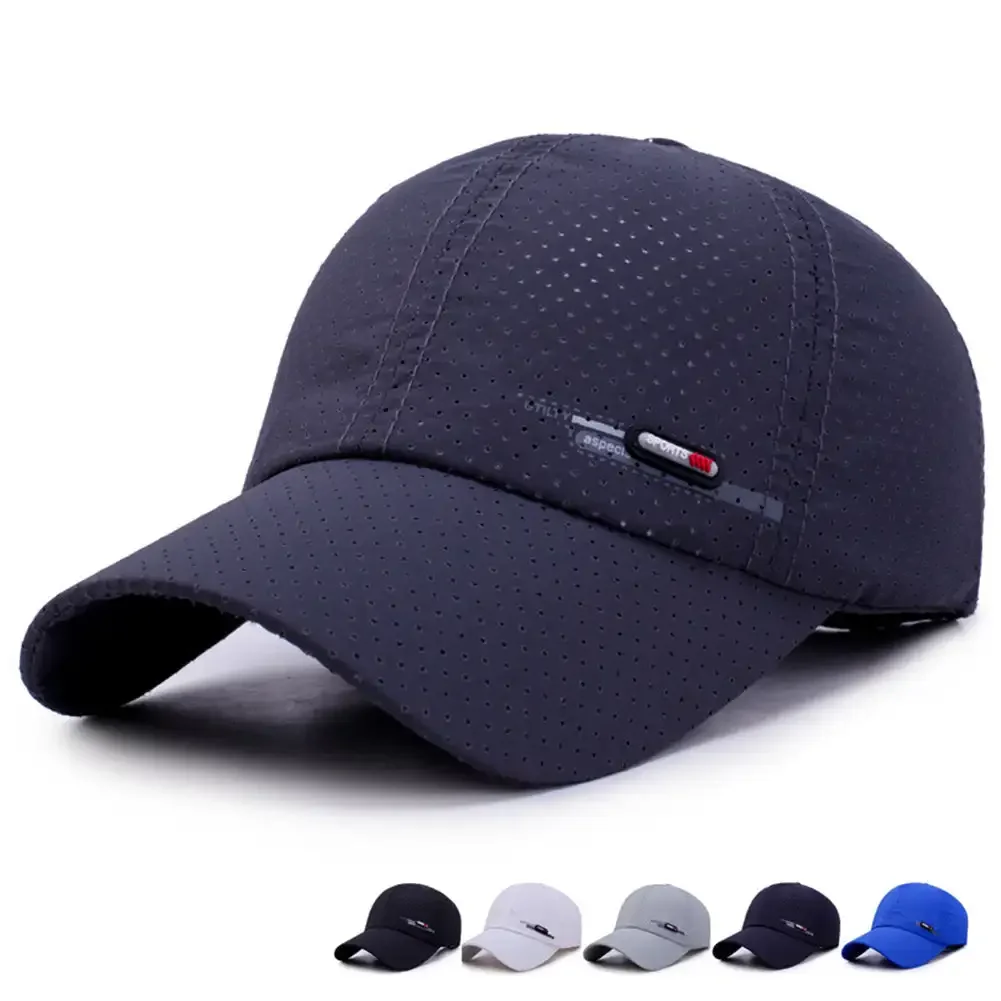 Verano de secado rápido para hombres deportes correr sudor gorra de béisbol masculino Canadá gorras de Golf mujeres sólido Snapback sombrero de hueso