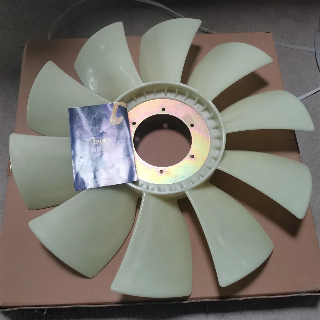 Excavator E320D 320D Engine Fan Blade 2459343 245-9343 6 holes 10 blade 145mm Cooling Fan 245 9343