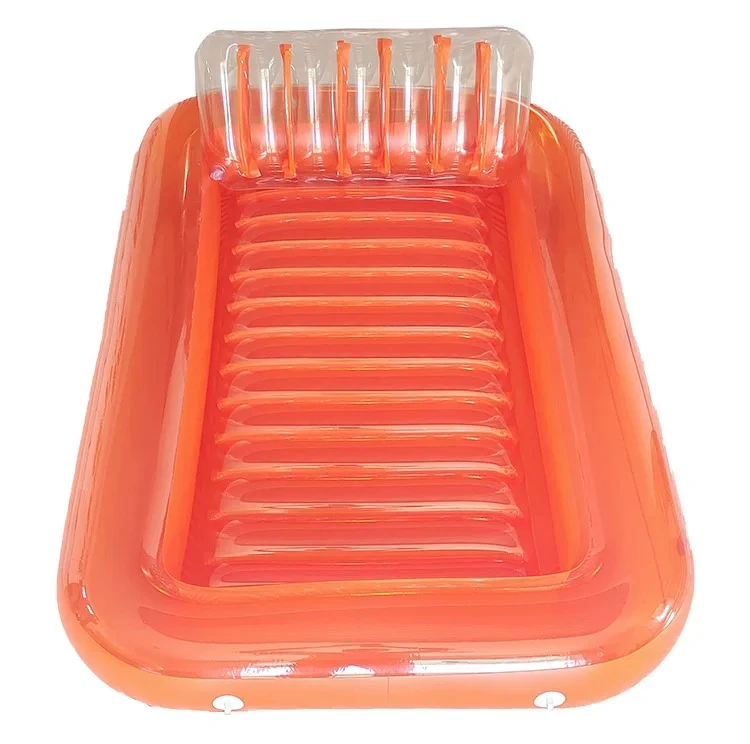 Thick PVC Inflatable Water Bed Floating Tub Outdoor Sun Tanning Mat Multifunctional  Float For Beach Pool