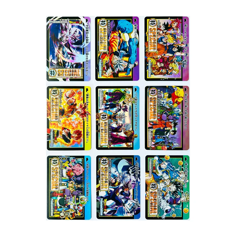 Anime Dragon Ball Diy homemade FlashCards Son Goku Vegeta Iv Trunks Frieza Broli Android 18 Vegetto Majin Buu Collection Cards view 5
