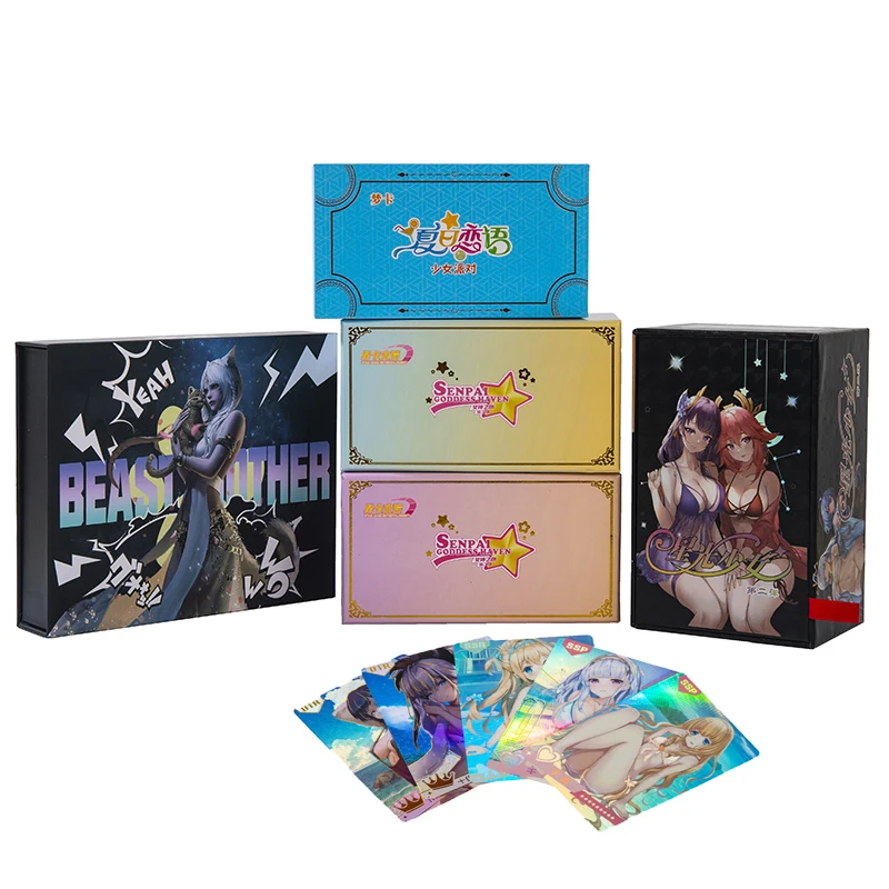 

Goddess Story Collection Card Supplement Box Bikini Rare Anime Table Playing Game Board Holiday Gift