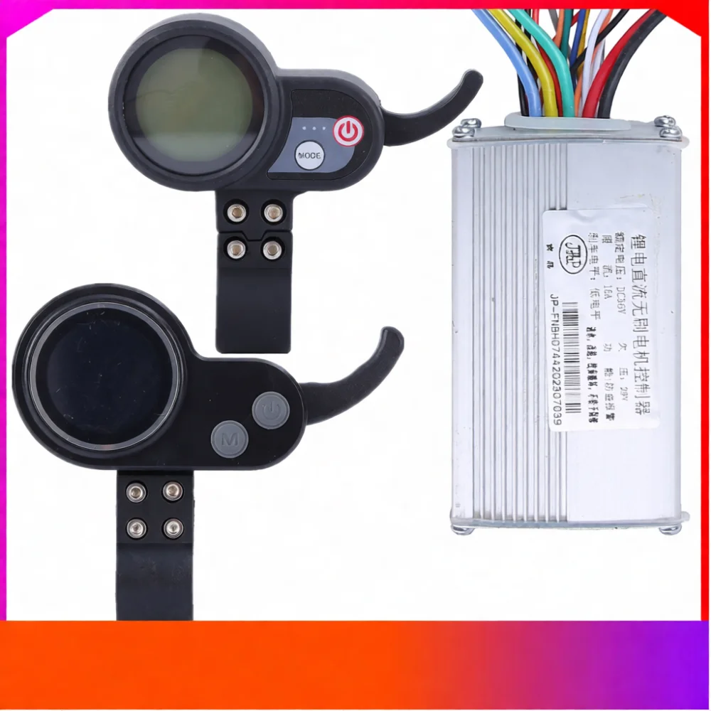 Universal Scooter LCD Round Display Throttle Combo 36V 60V Digital Speedometer Control Module Bike Power Regulator