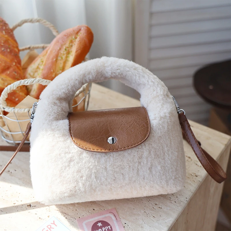 

French Fashion Box Bag Flap Magnetic Closure Handbags New Contrast Color Crossbody Bags Soft Comfortable Small Wallet Phone Bags