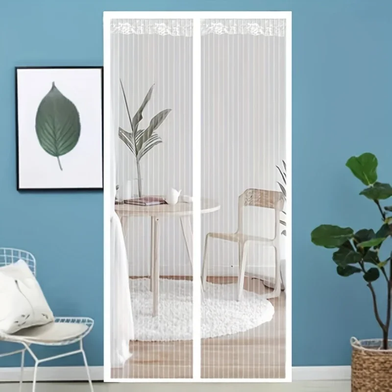Magnetic Force Screen Door Silent Self-priming Dust-proof Household Partition Mesh Balcony Storage Room Universal Door Curtains