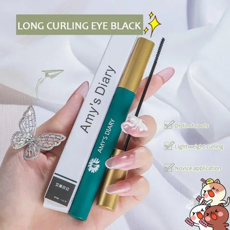 4d Zijden Vezel Mascara Curling Dikke Ultrafijne Borstel Wimperverlenging Zwart Bruin Waterdichte Mascara Vrouwen Oog Cosmetische Sheglam