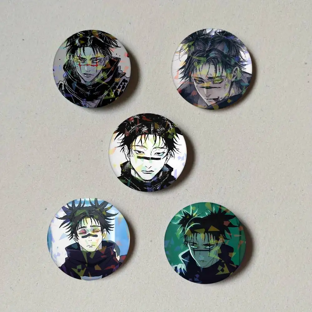 Anime J-Jujutsu K-Kaisen Choso Round Exquisite Laser Badge Brooches Creative Pins For Clothes Hat Backpack Gift Accessories