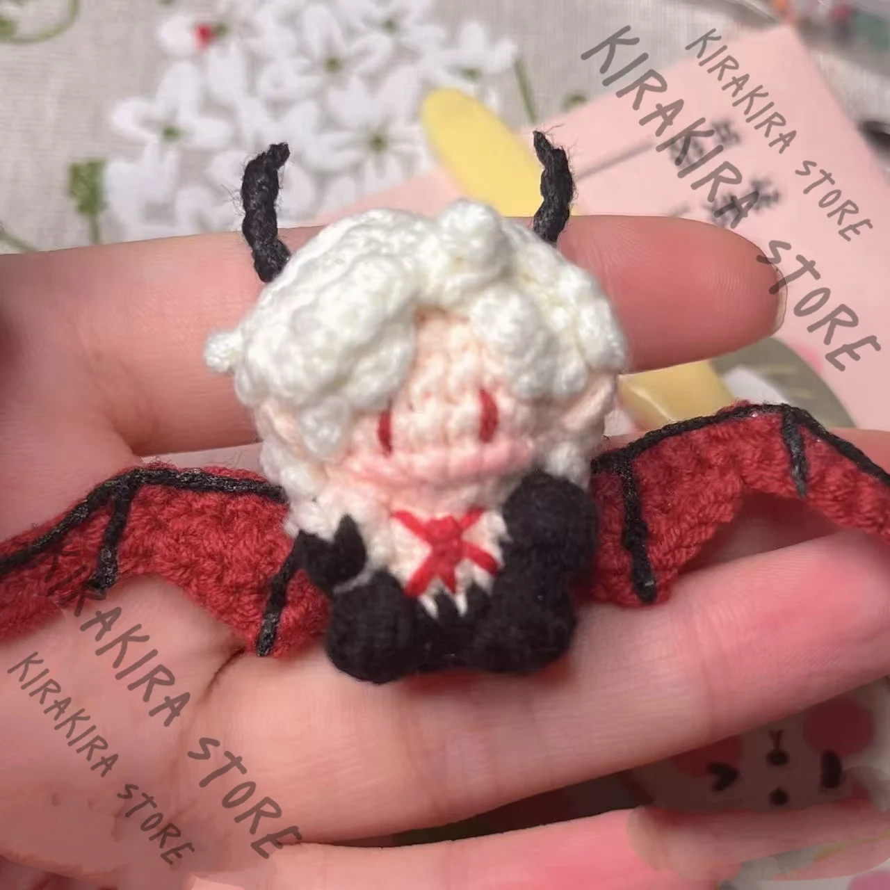 

Love and Deepspace Sylus Handmade Crocheting Figurine Cosplay Cotton Anime Craft Keychian Pendant Maumet Keyring Accessories