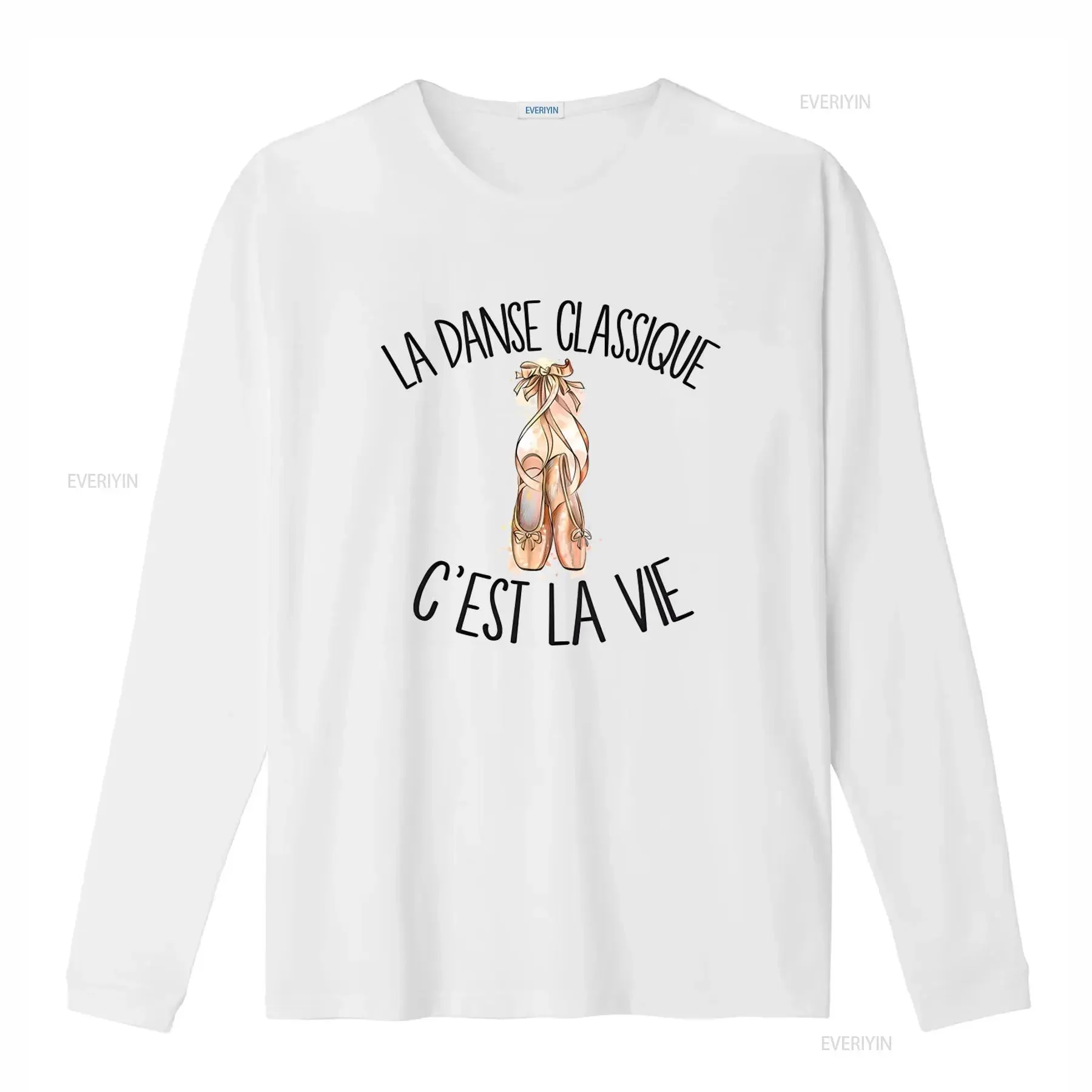 Classical Dance T Shirt for and Kids La Danse Classique C'est Vie Design vintage Washed homme Versatile Slightly