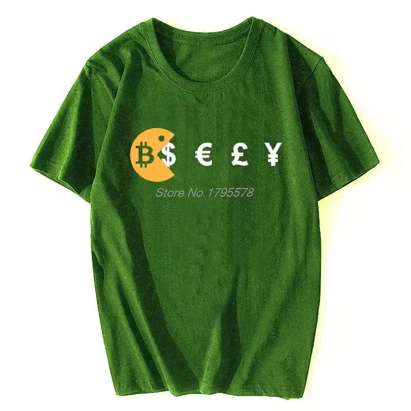 Fashion Offerts Clothes Bitcoin Is The Future Funny T Shirt Men Dogecoin Stocks The Coinfather T-Shirt Men Cotton Tees Harajuku