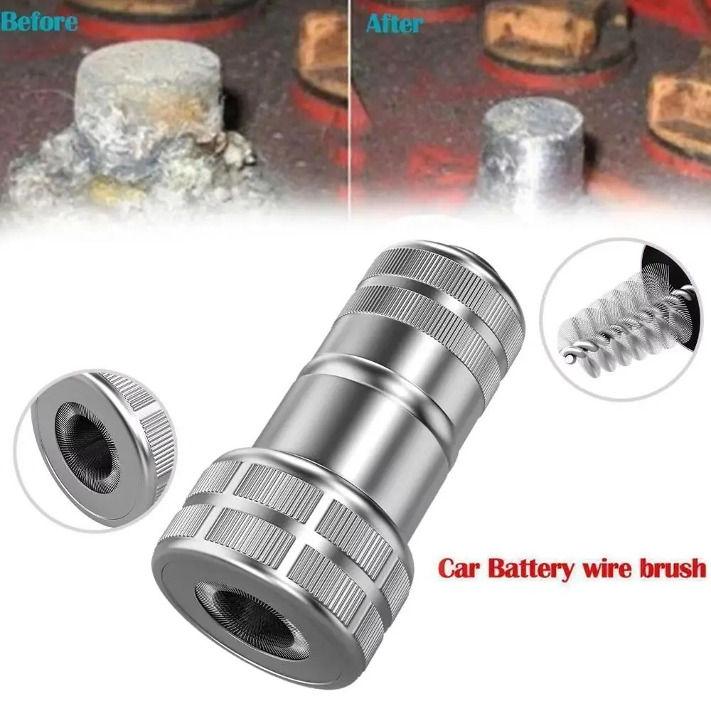 Stainless Steel Brush Battery Wire Brush High Quality Anti Corrosion Design Battery Terminal Cleaner Practicality Professional