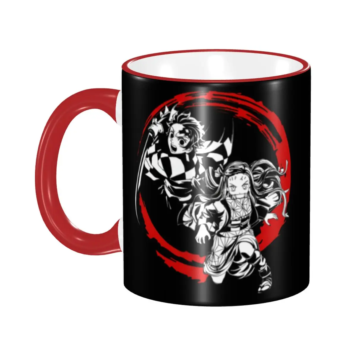 

Персонализированная кружка D-Demons Slayers: уникальная керамическая чашка для молока, чая и кофе с аниме-дизайном в стиле комиксов